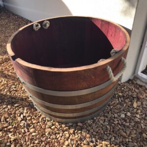 Half Wine Barrel 300L Rope Handles