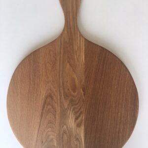 Round Oak Board with Handle